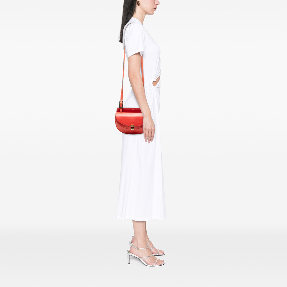 Pre-Loved Chloé Calfskin Georgia Double Flap Crossbody - Picture 6 of 6